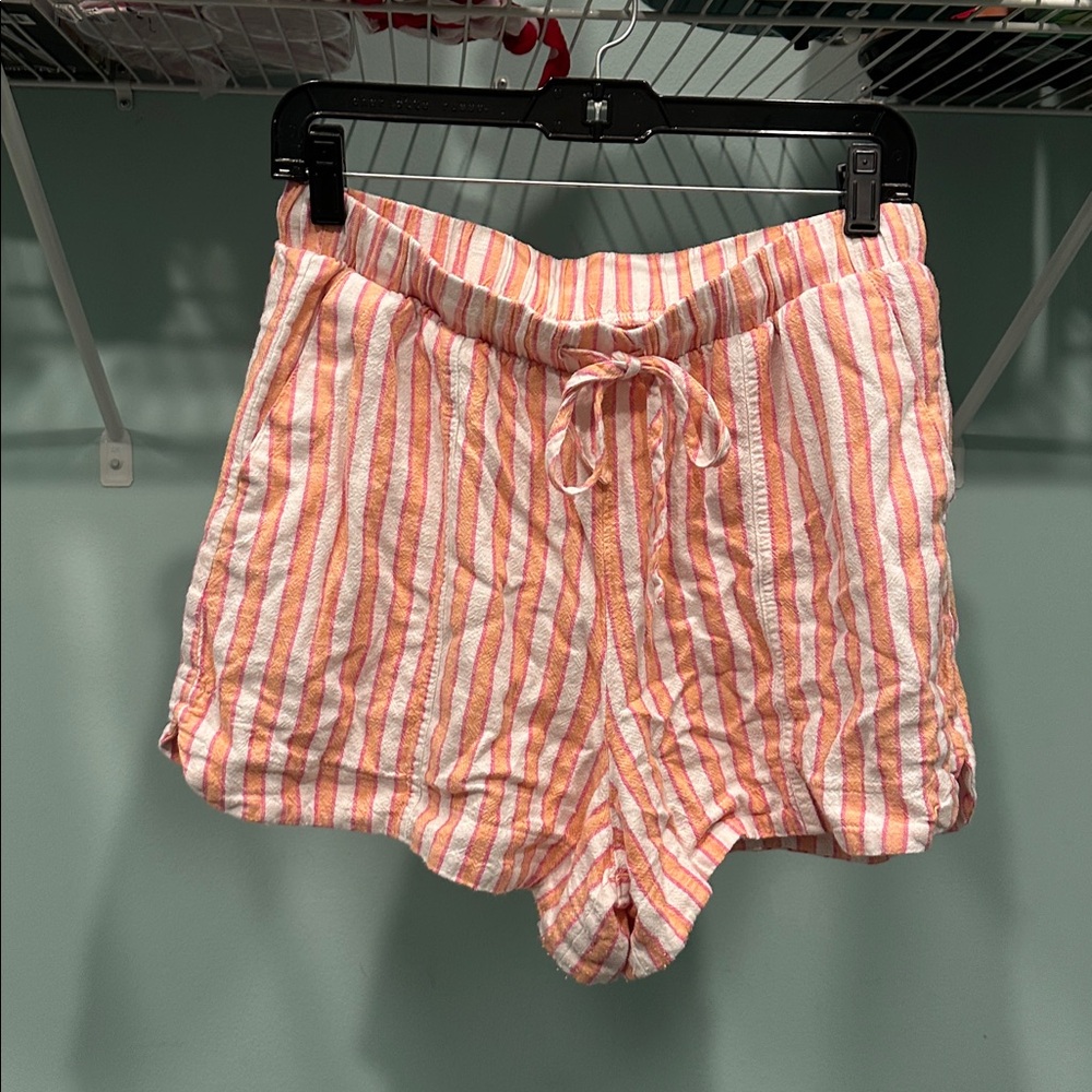 Universal Thread Orange and White Striped Shorts